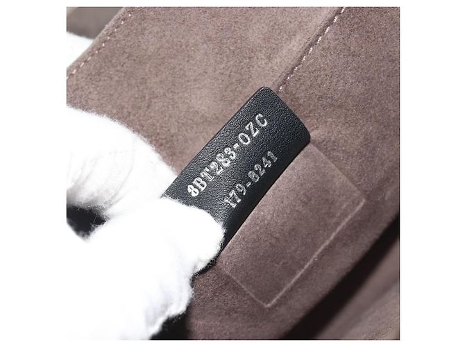Fendi Kan I in pelle Medium Marrone - vista 7