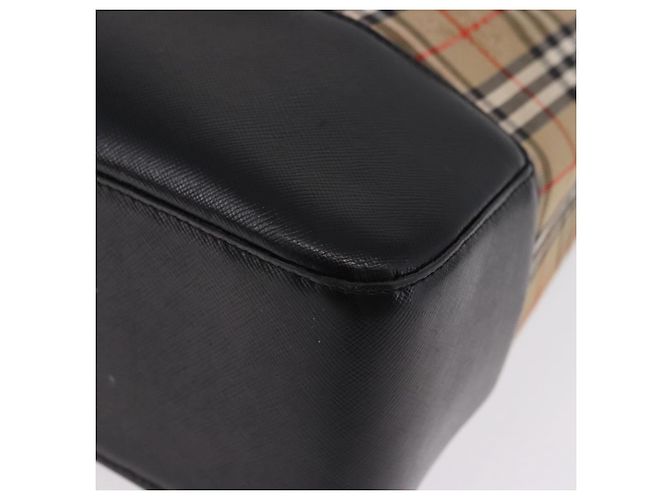 BURBERRY Nova Check Tote Bag aus Canvas Beige Auth 196697 - Ansicht 10