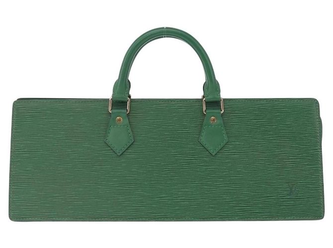LOUIS VUITTON Bolsa Triangle Epi Verde M52094 LV Auth ep15656A - vista 13
