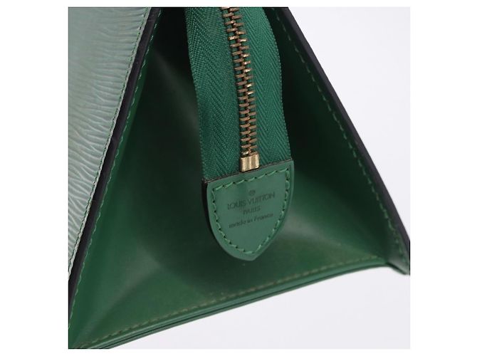 LOUIS VUITTON Bolsa Triangle Epi Verde M52094 LV Auth ep15656A - vista 18