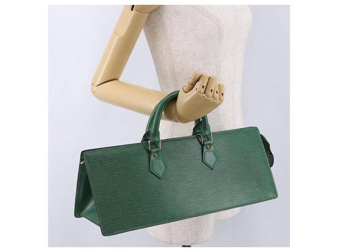 LOUIS VUITTON Bolsa Triangle Epi Verde M52094 LV Auth ep15656A - vista 21