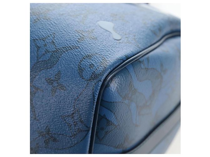 LOUIS VUITTON Monogram Aqua Garden Speedy Bandouliere 35 M22573 Auth 195516SAM Blu Monogramma - vista 18