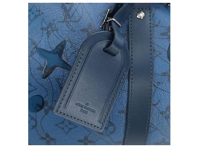 LOUIS VUITTON Monogram Aqua Garden Speedy Bandouliere 35 M22573 Auth 195516SAM Blu Monogramma - vista 22