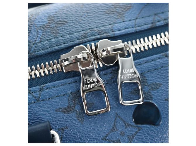 LOUIS VUITTON Monogram Aqua Garden Speedy Bandouliere 35 M22573 Auth 195516SAM Blu Monogramma - vista 23