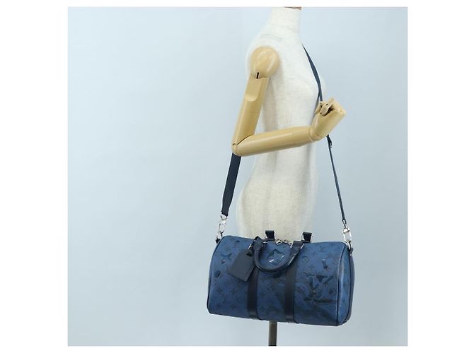 LOUIS VUITTON Monogram Aqua Garden Speedy Bandouliere 35 M22573 Auth 195516SAM Blu Monogramma - vista 29