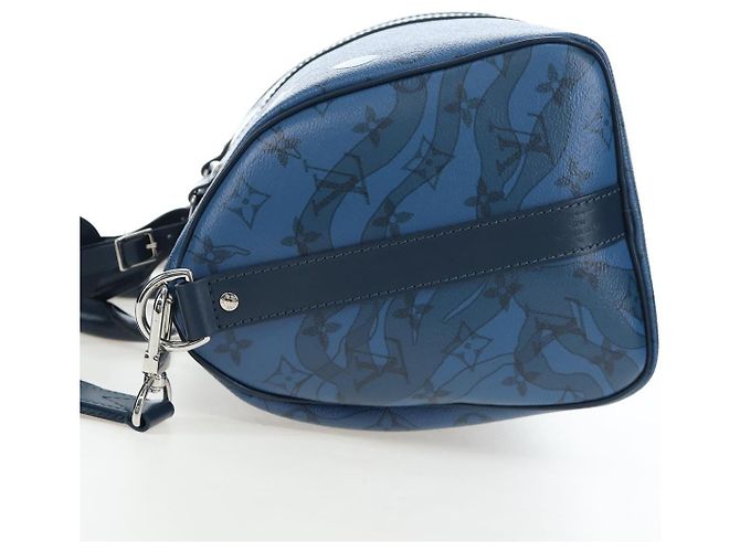 LOUIS VUITTON Monogram Aqua Garden Speedy Bandouliere 35 M22573 Auth 195516SAM Blu Monogramma - vista 3