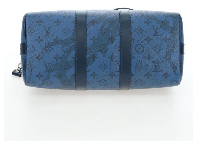 LOUIS VUITTON Monogram Aqua Garden Speedy Bandouliere 35 M22573 Auth 195516SAM Blu Monogramma - vista 5