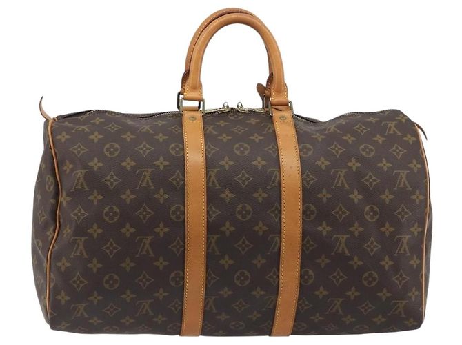 LOUIS VUITTON Monogram Keepall 45 Boston Bag M41428 LV Auth ka5780A Monogramma - vista 2