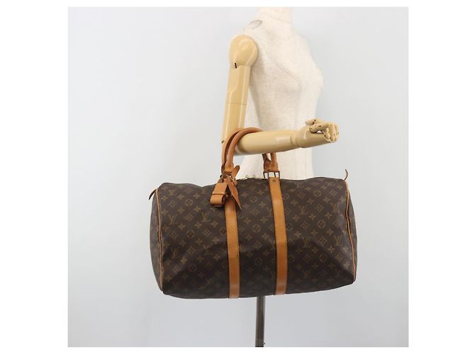 LOUIS VUITTON Monogram Keepall 45 Boston Bag M41428 LV Auth ka5780A Monogramma - vista 22