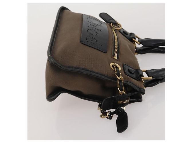 Chloé Borsa a Mano Chloe Canvas Leather Set da 2 Khaki Red Auth BA15069 Rosso Cachi - vista 12