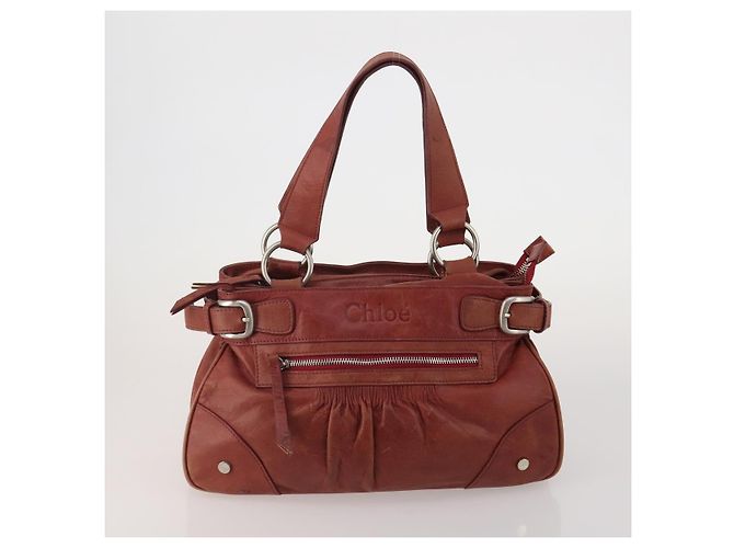 Chloé Borsa a Mano Chloe Canvas Leather Set da 2 Khaki Red Auth BA15069 Rosso Cachi - vista 2