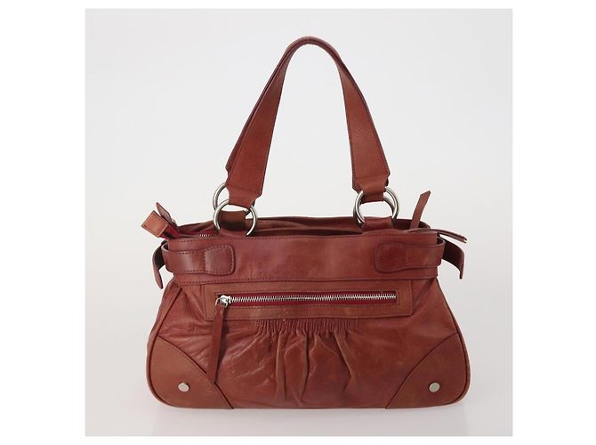 Chloé Borsa a Mano Chloe Canvas Leather Set da 2 Khaki Red Auth BA15069 Rosso Cachi - vista 3