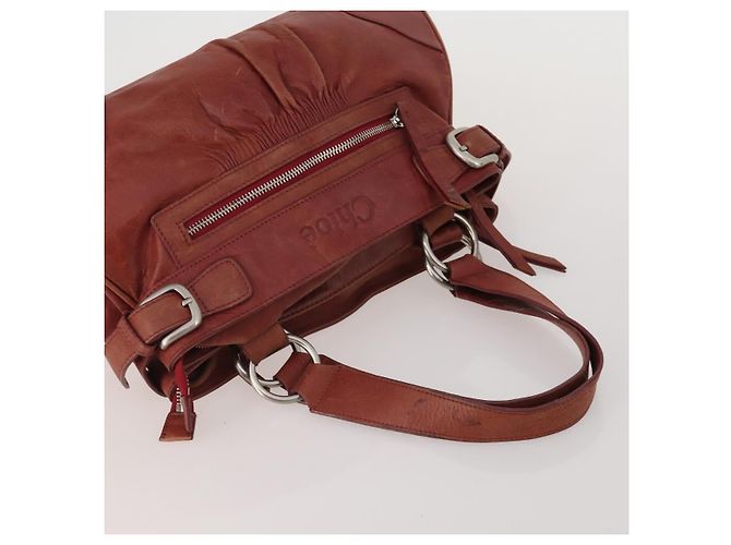 Chloé Borsa a Mano Chloe Canvas Leather Set da 2 Khaki Red Auth BA15069 Rosso Cachi - vista 5