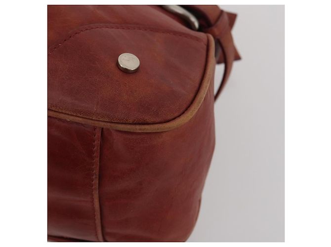 Chloé Borsa a Mano Chloe Canvas Leather Set da 2 Khaki Red Auth BA15069 Rosso Cachi - vista 8