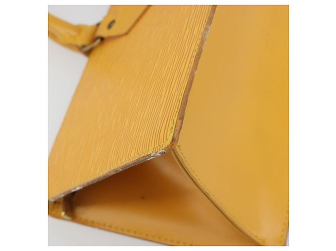 LOUIS VUITTON Epi Sac Triangle Hand Bag Yellow M52099 LV Auth 197531 Giallo - vista 15