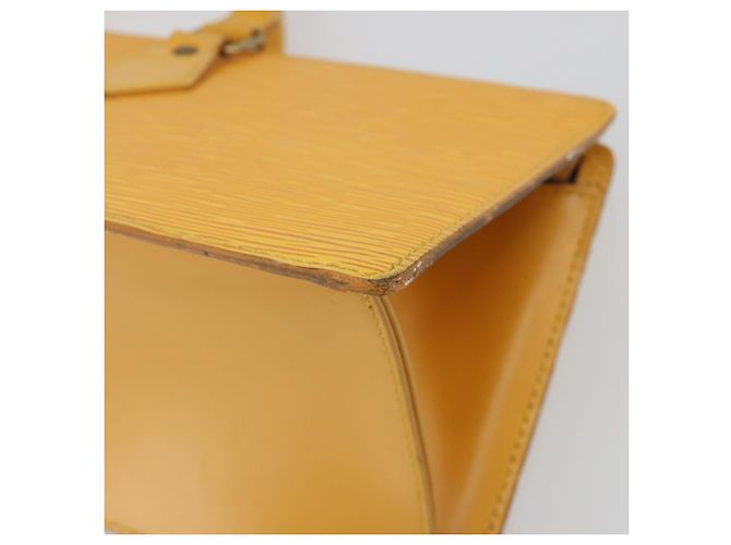 LOUIS VUITTON Epi Sac Triangle Hand Bag Yellow M52099 LV Auth 197531 Giallo - vista 16