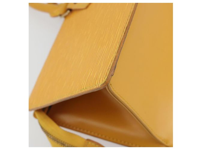 LOUIS VUITTON Epi Sac Triangle Hand Bag Yellow M52099 LV Auth 197531 Giallo - vista 17