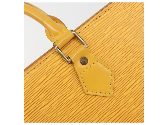 LOUIS VUITTON Epi Sac Triangle Hand Bag Yellow M52099 LV Auth 197531 Giallo - vista 18