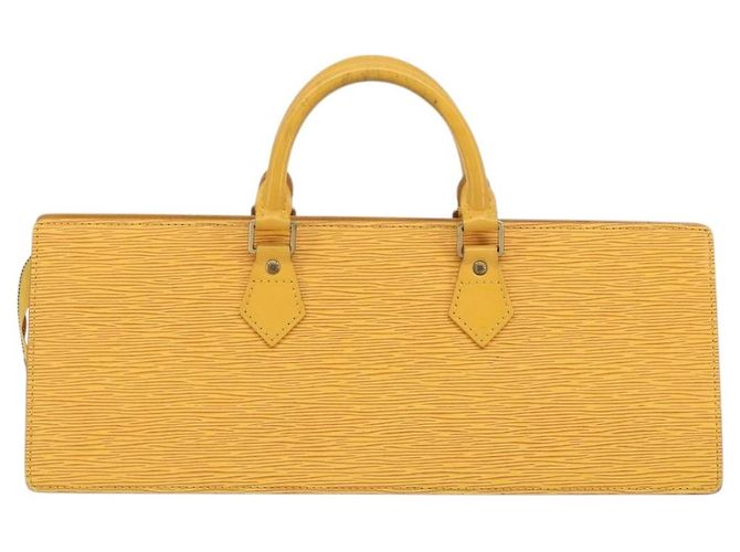 LOUIS VUITTON Epi Sac Triangle Hand Bag Yellow M52099 LV Auth 197531 Giallo - vista 2