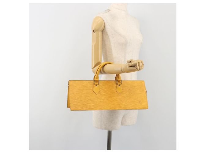 LOUIS VUITTON Epi Sac Triangle Hand Bag Yellow M52099 LV Auth 197531 Giallo - vista 22