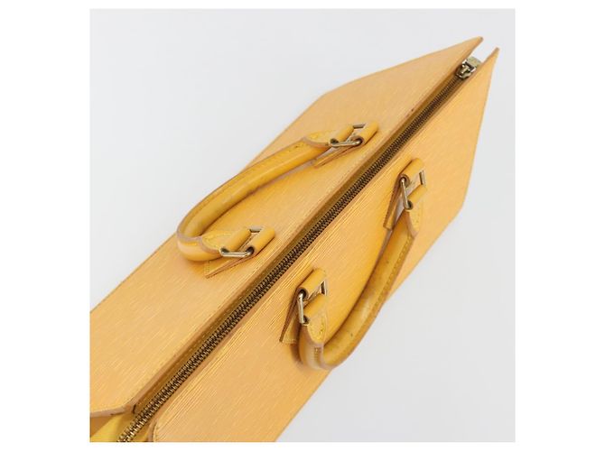 LOUIS VUITTON Epi Sac Triangle Hand Bag Yellow M52099 LV Auth 197531 Giallo - vista 6
