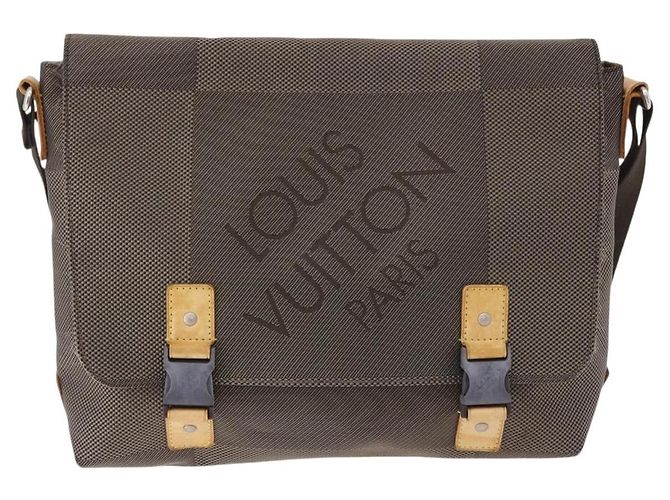 Borsa a tracolla LOUIS VUITTON Damier Geant Roux Tail M93077 LV Auth ep15689 - vista 13