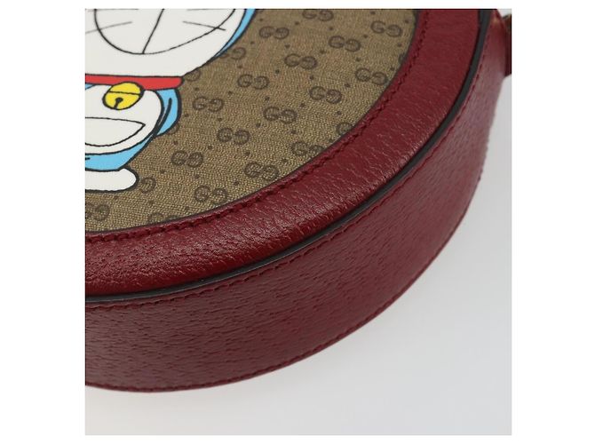 Borsa GUCCI Micro GG Supreme Collaborazione Doraemon PVC Beige 625216 Auth ka5794M D'oro - vista 11