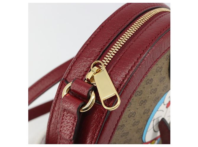 Borsa GUCCI Micro GG Supreme Collaborazione Doraemon PVC Beige 625216 Auth ka5794M D'oro - vista 16