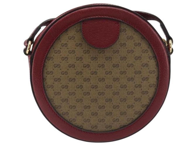 Borsa GUCCI Micro GG Supreme Collaborazione Doraemon PVC Beige 625216 Auth ka5794M D'oro - vista 3