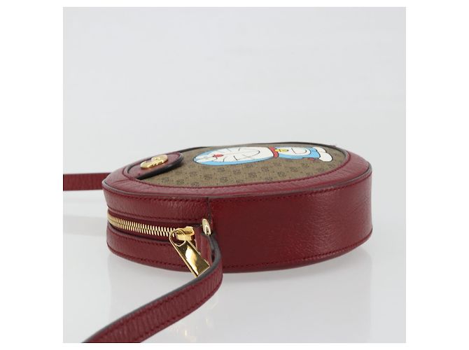 Borsa GUCCI Micro GG Supreme Collaborazione Doraemon PVC Beige 625216 Auth ka5794M D'oro - vista 5