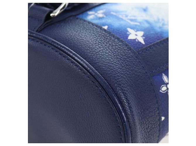 Borsa LOUIS VUITTON Monogram Bandana Randonnee PM Blue M20562 LV Auth 195579M Bianco - vista 17