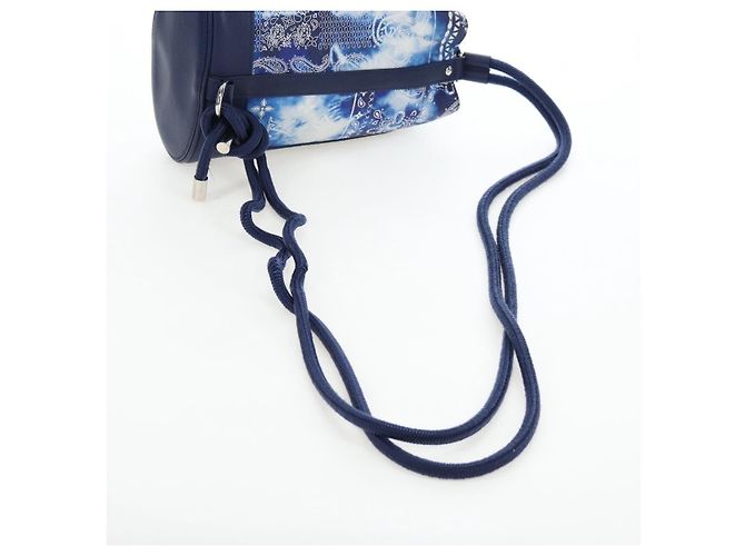 Borsa LOUIS VUITTON Monogram Bandana Randonnee PM Blue M20562 LV Auth 195579M Bianco - vista 7
