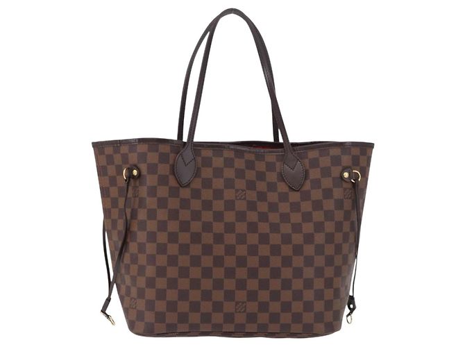 Borsa LOUIS VUITTON Damier Ebene Neverfull MM N51105 LV Auth 195924V - vista 13