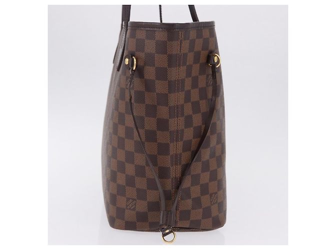 Borsa LOUIS VUITTON Damier Ebene Neverfull MM N51105 LV Auth 195924V - vista 4