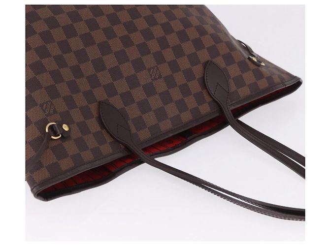 Borsa LOUIS VUITTON Damier Ebene Neverfull MM N51105 LV Auth 195924V - vista 6