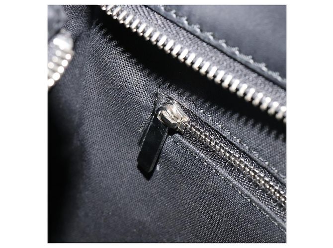 Borsa a mano BURBERRY Nova Check in lana nera argento Auth 198286A Nero - vista 19
