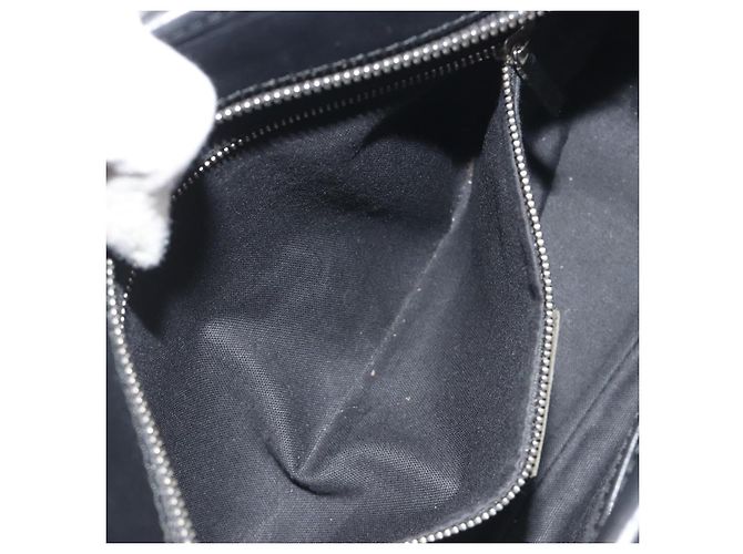 Borsa a mano BURBERRY Nova Check in lana nera argento Auth 198286A Nero - vista 20