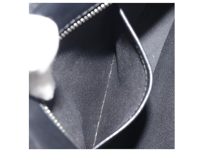 Borsa a mano BURBERRY Nova Check in lana nera argento Auth 198286A Nero - vista 21