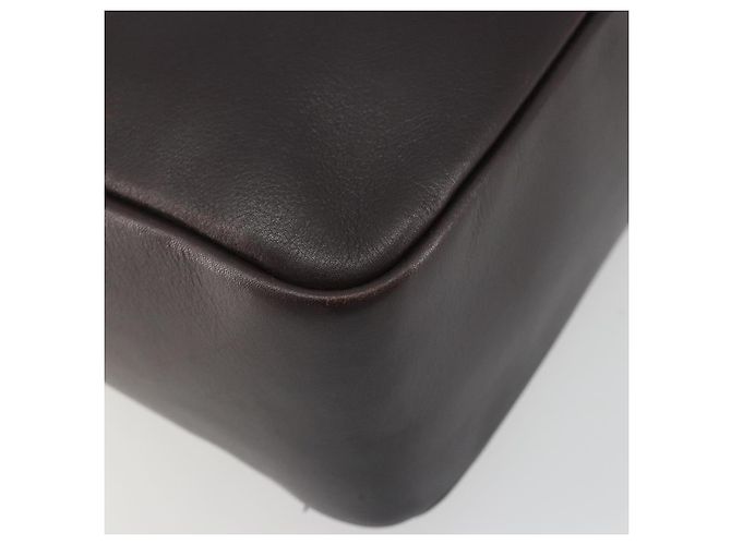 Borsa a mano GUCCI Bamboo in pelle marrone tono oro 000 3444 0575 Auth BA14834 - vista 11