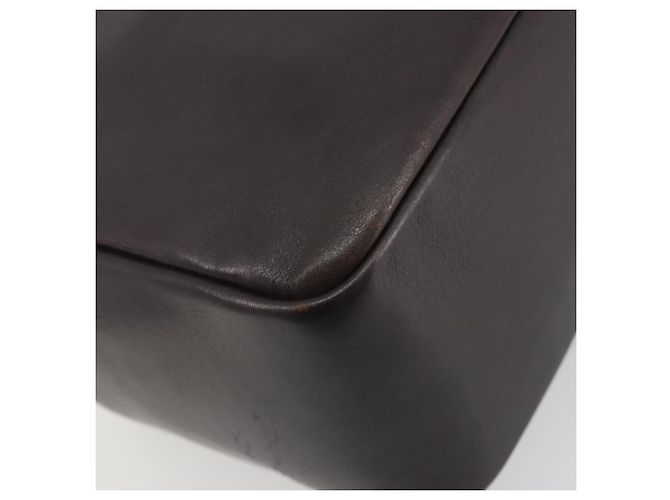 Borsa a mano GUCCI Bamboo in pelle marrone tono oro 000 3444 0575 Auth BA14834 - vista 13