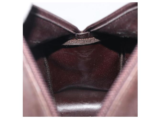 Borsa a mano GUCCI Bamboo in pelle marrone tono oro 000 3444 0575 Auth BA14834 - vista 18