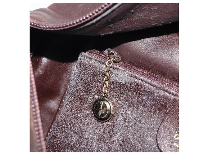 Borsa a mano GUCCI Bamboo in pelle marrone tono oro 000 3444 0575 Auth BA14834 - vista 19