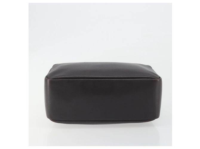 Borsa a mano GUCCI Bamboo in pelle marrone tono oro 000 3444 0575 Auth BA14834 - vista 9
