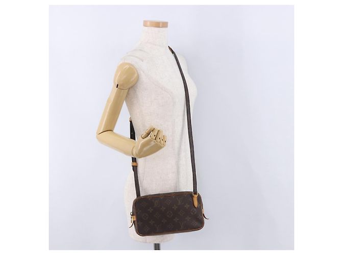 Borsa a tracolla LOUIS VUITTON Monogram Marly Bandouliere M51828 LV Auth BA15148 Monogramma - vista 21