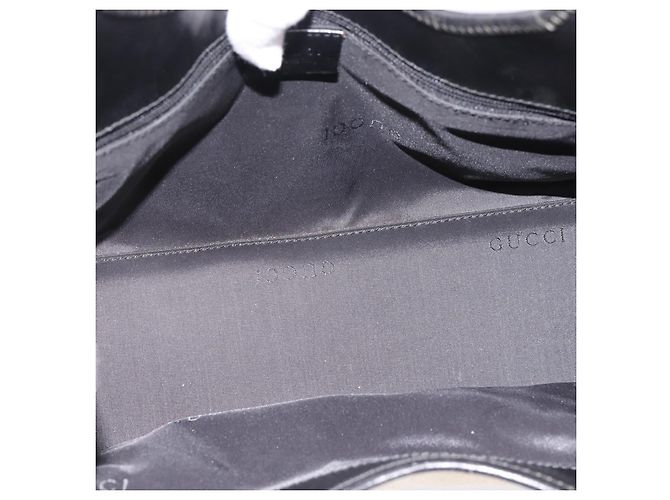Borsa GUCCI Jackie Canvas Beige Silver 002 1067 Auth 198454 Argento - vista 15
