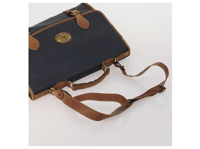 Borsa Burberrys Nova Check Blue Label Canvas Pelle 2way 3 Set Nero Auth bs36794 Beige Blu navy - vista 5