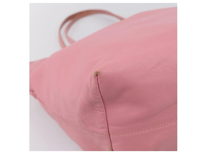 Borsa Tote LOEWE Pelle Rosa Argento Auth 198452 - vista 10