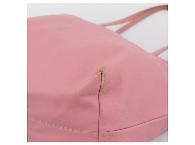 Borsa Tote LOEWE Pelle Rosa Argento Auth 198452 - vista 14