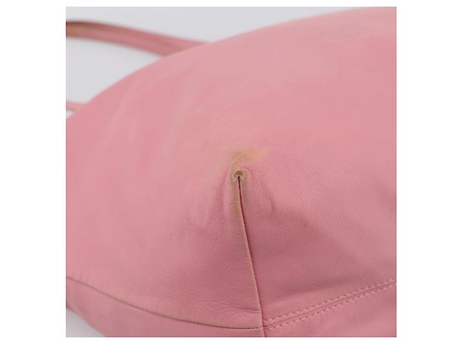 Borsa Tote LOEWE Pelle Rosa Argento Auth 198452 - vista 15