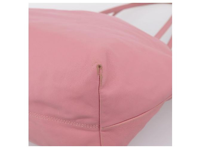 Borsa Tote LOEWE Pelle Rosa Argento Auth 198452 - vista 16